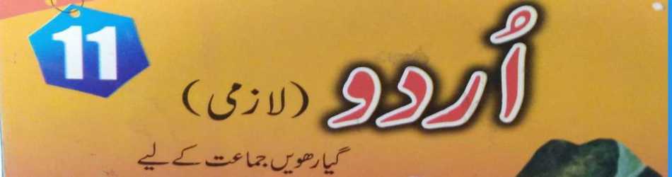 Inter 1st Year Urdu Notes of FBISE and KPK - Cover